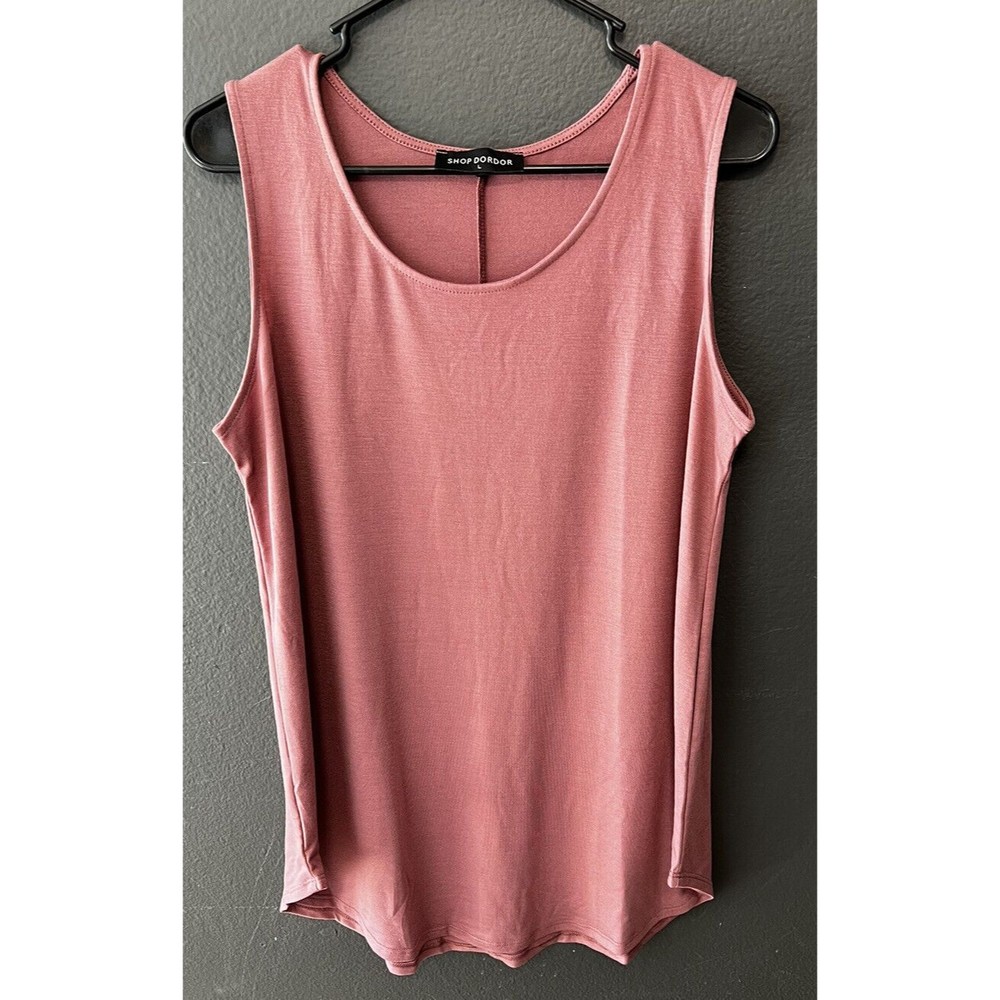 Women's Stretch Knit Sleeveless Scoop Neck Tank Top Size Large NWOT